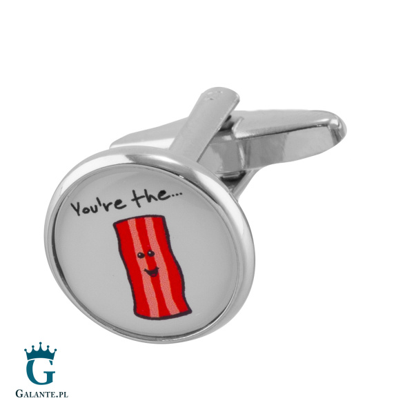 Spinki do mankietów “You’re the Bacon to my Eggs” X2 BOC367