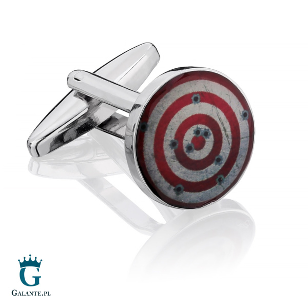 Spinki do mankietów X2 Tarcza strzelecka