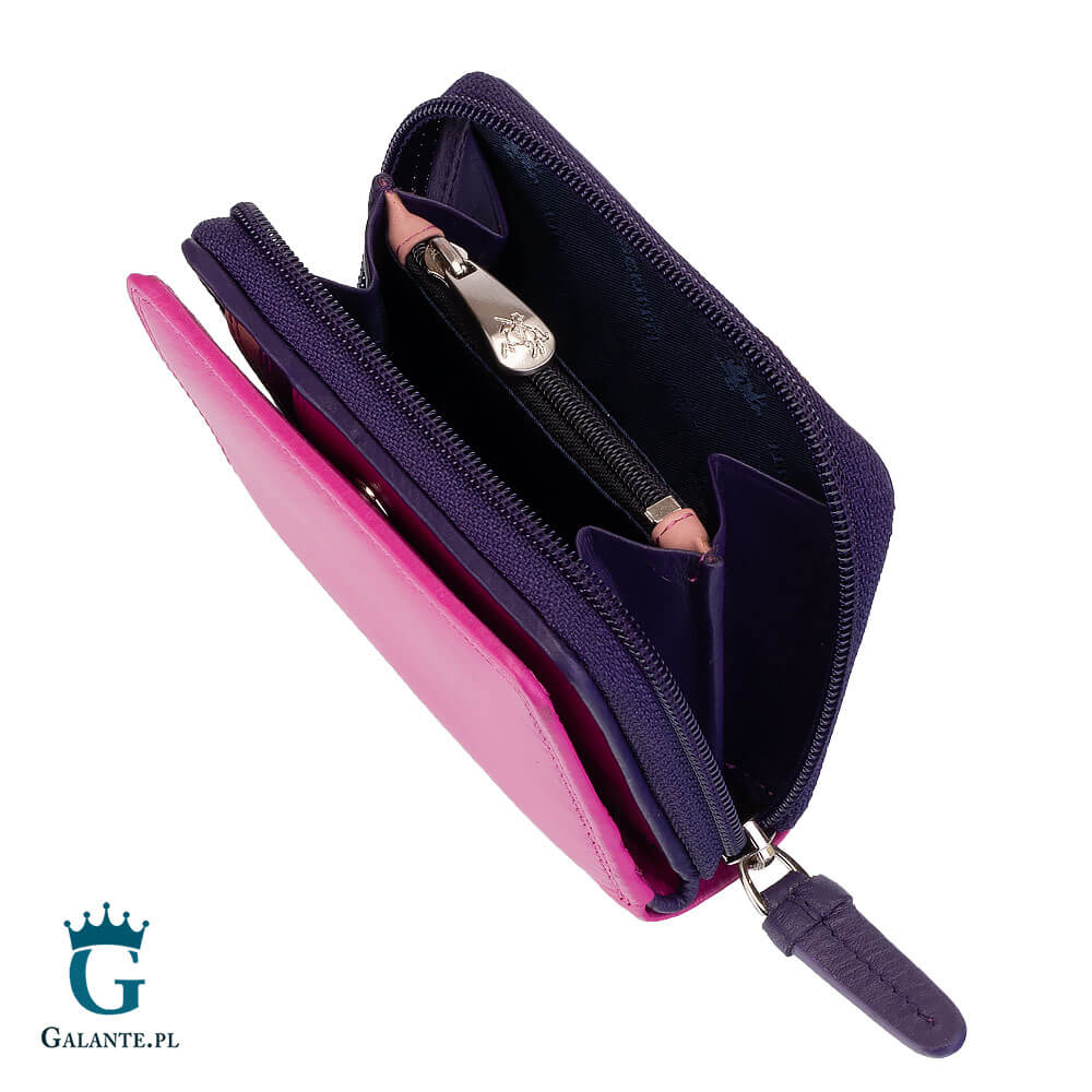 KOLOROWY-PORTFELIK-SKORZANY-VISCONTI-RB-53-RFID-20552 Kolorowy portfelik skórzany Visconti RB-53 jagodowy