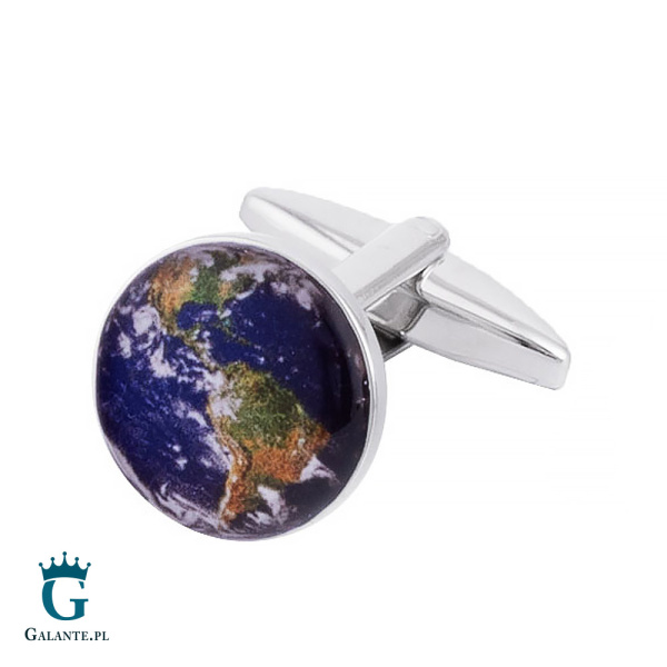 Spinki do mankietów Ziemia z Kosmosu X2 BOC010