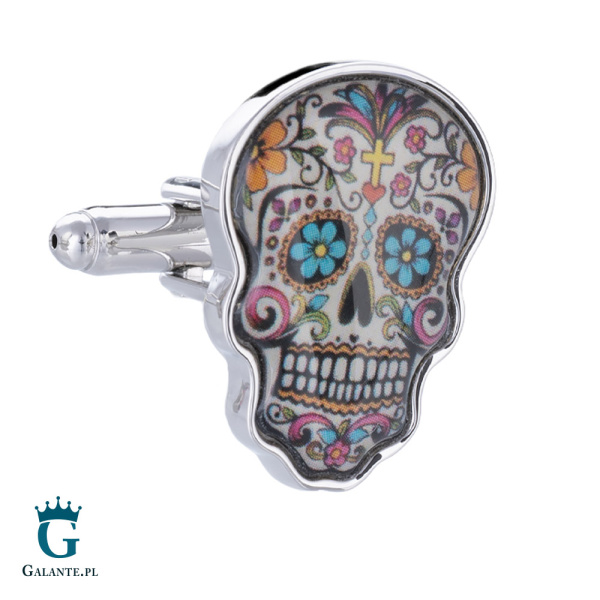 Spinki do mankietów Meksykańska Czaszka X2 AJA1106
