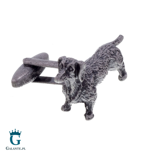 Spinki do mankietów Pies Jamnik X2 AJA1073