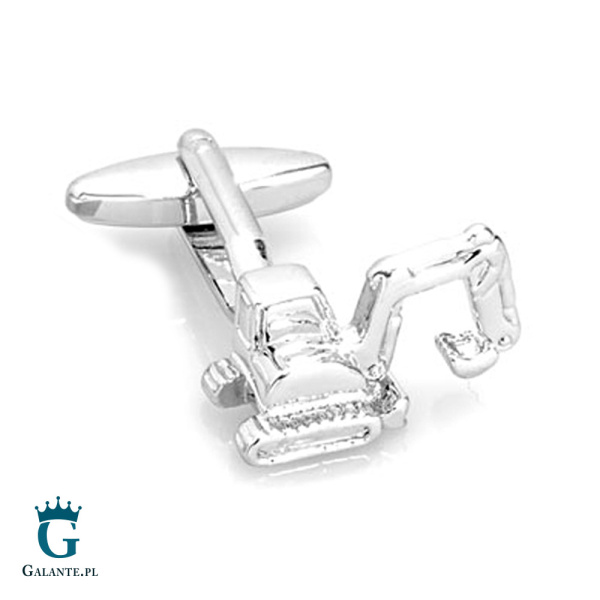 Spinki do mankietów Srebrna Koparka X2