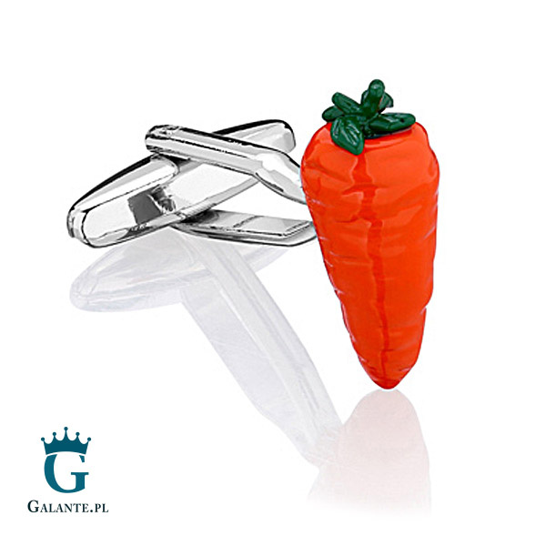 Spinki do mankietów X2 Pomarańczowa Marchewka