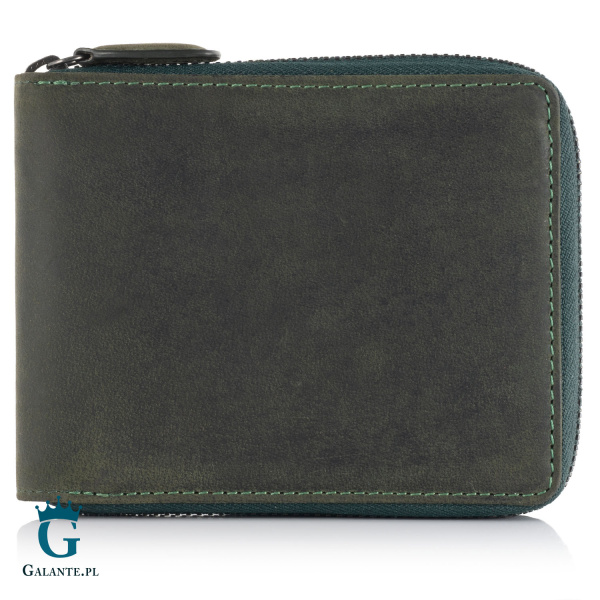 Portfel męski na zamek Visconti V-702 Hunter RFID – zielony