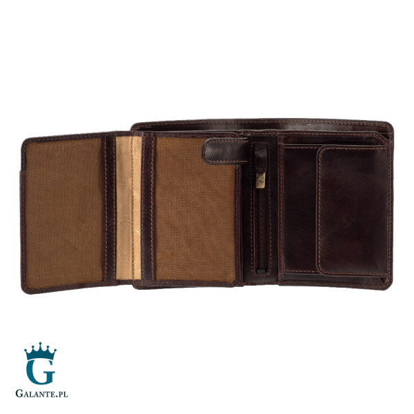 Portfel męski skórzany Visconti TSC-44 brązowy