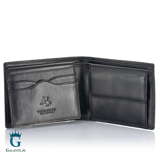 Klasyczny portfel męski Visconti MZ-4 RFID – czarny