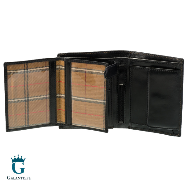 Klasyczny portfel męski Visconti czarny lub brąz MZ-3 RFID – czarny