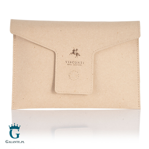 Cienki portfel efekt przypalanej skóry Visconti MT-92 RFID – szary