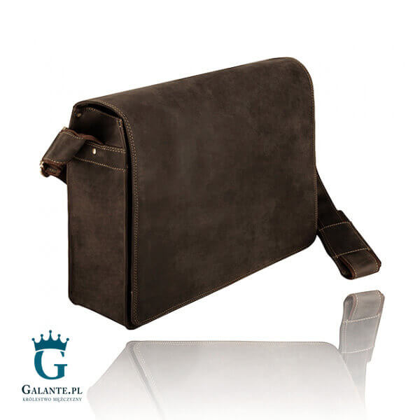 Duża torba na ramię Visconti Harvard V-16054 XL – brązowa