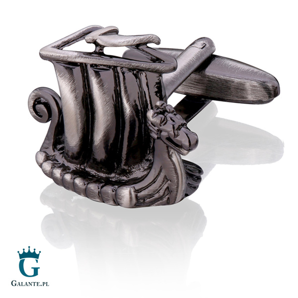 Spinki do mankietów X2 Długie łodzie wikingów