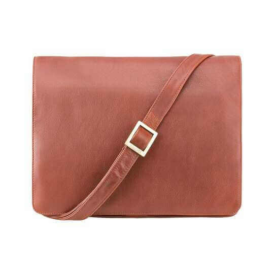 Teczka męska na ramię Visconti V-18716 czarno-granatowa