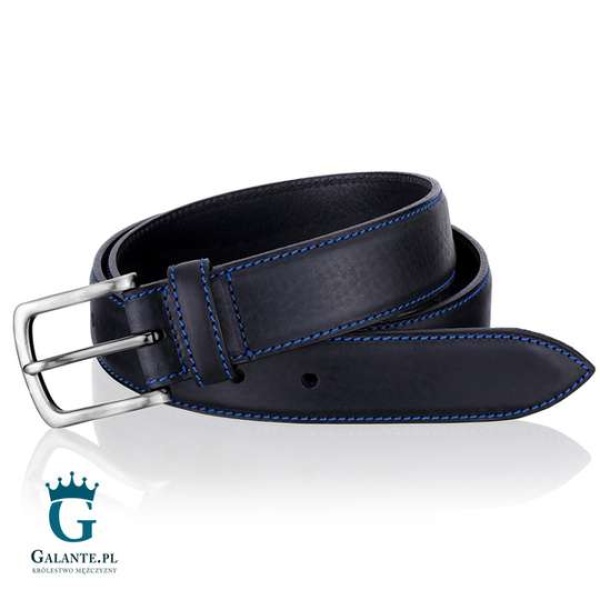 Czarny pasek do spodni męski Miguel Bellido 625-35-1860-13-001