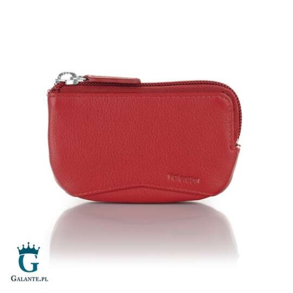 Portfel damski skórzany na klucze i bilon Valentini