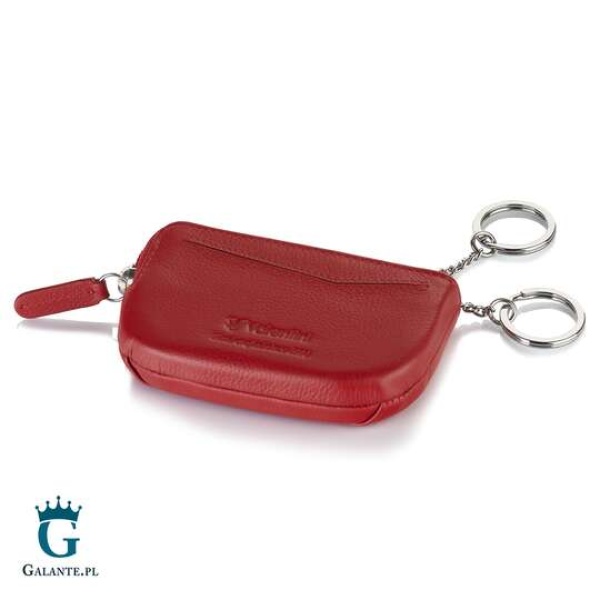 Portfel damski skórzany na klucze i bilon Valentini