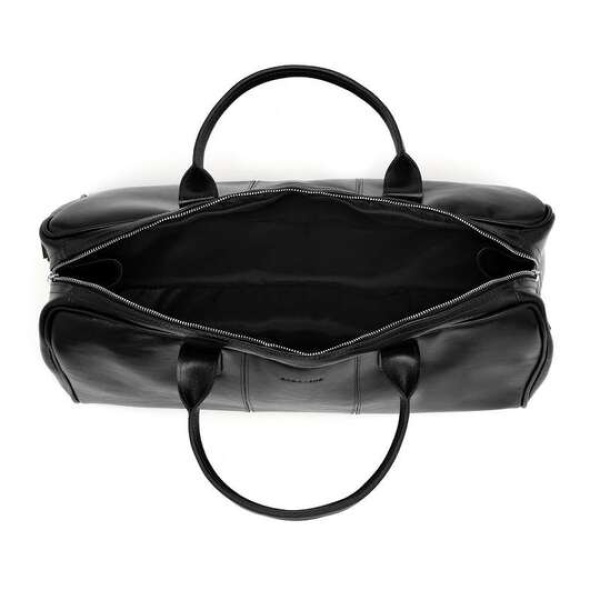 Torba podróżna ze skóry naturalnej Brodrene R10 Czarna