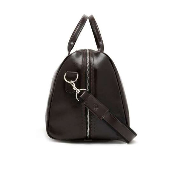 Torba podróżna ze skóry naturalnej Brodrene R10 Czarna