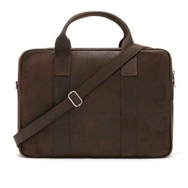 Skórzana torba na ramię Brodrene BL01 Brązowa