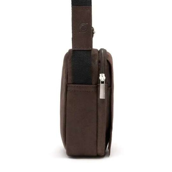 Mała listonoszka saszetka męska Brodrene Brązowa