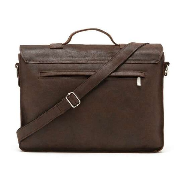 Duża skórzana torba męska Brodrene BL11XL brązowa