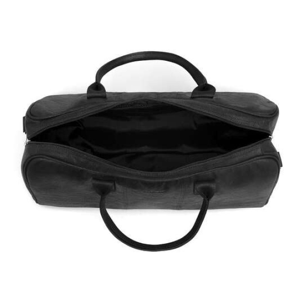 Skórzana torba podróżna na ramię Brodrene BL10 czarna