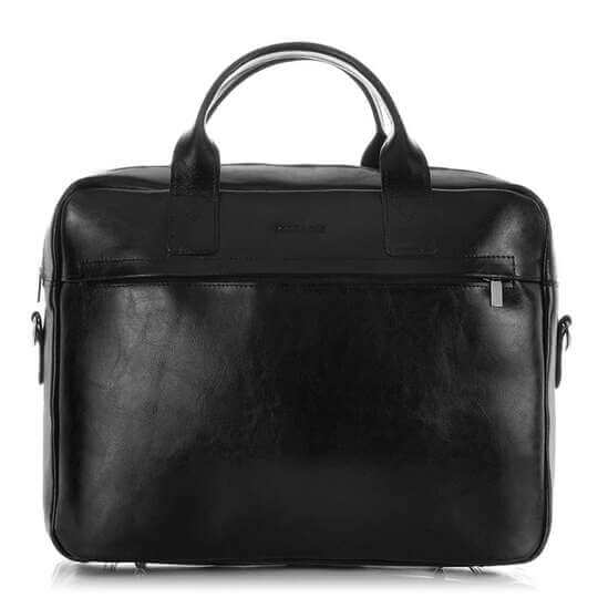 Duża teczka męska ze skóry licowej Visconti ML-24 czarna