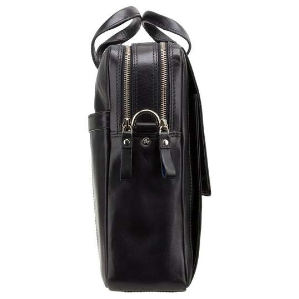 Duża teczka męska ze skóry licowej Visconti ML-24 czarna