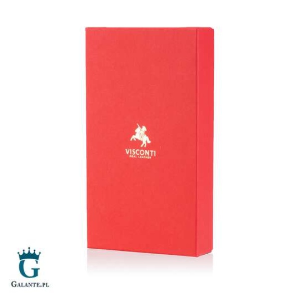 Kolorowy portfel damski na zamek Visconti SP-33 RFID – czarny