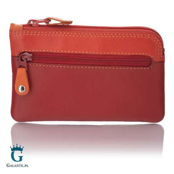 Portfel damski na bilon i klucze Visconti RB-69 – czerwony