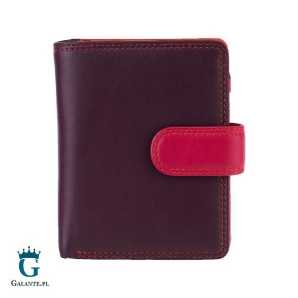 Kolorowy portfelik damski Visconti RB-40 RFID – śliwkowy