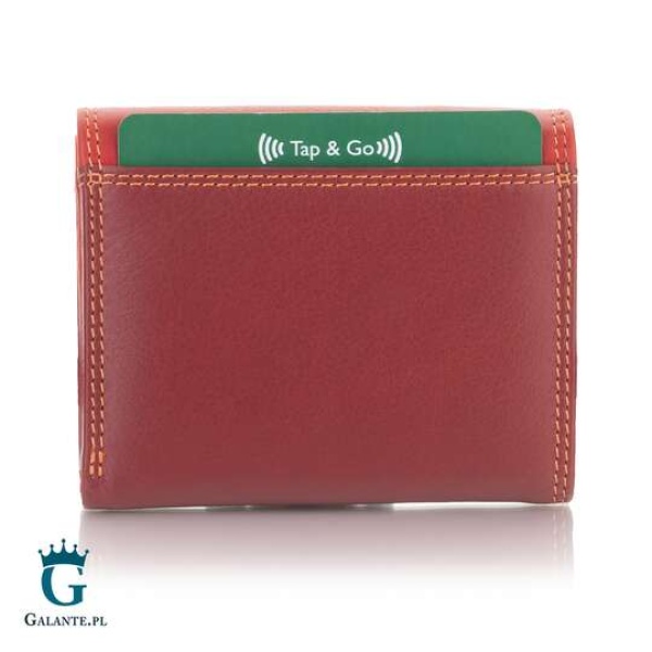 Kolorowy portfelik damski Visconti RB-126 czerwony