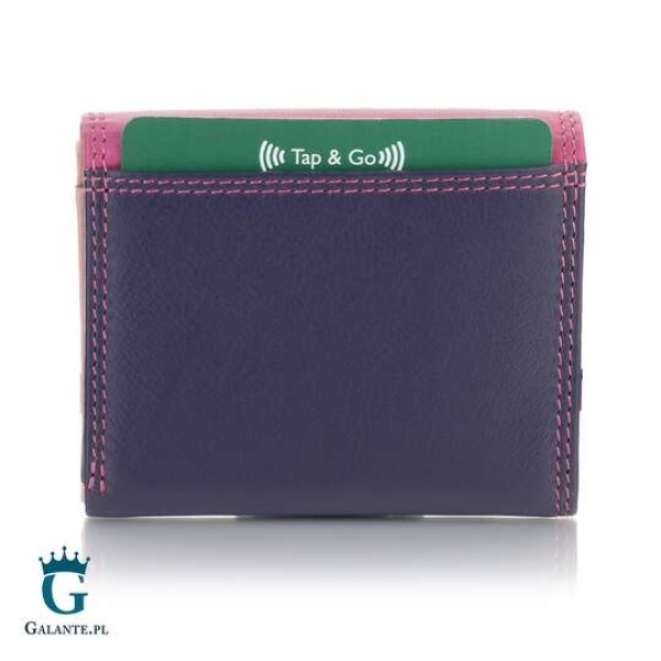 Kolorowy portfelik damski Visconti RB-126 jagodowy