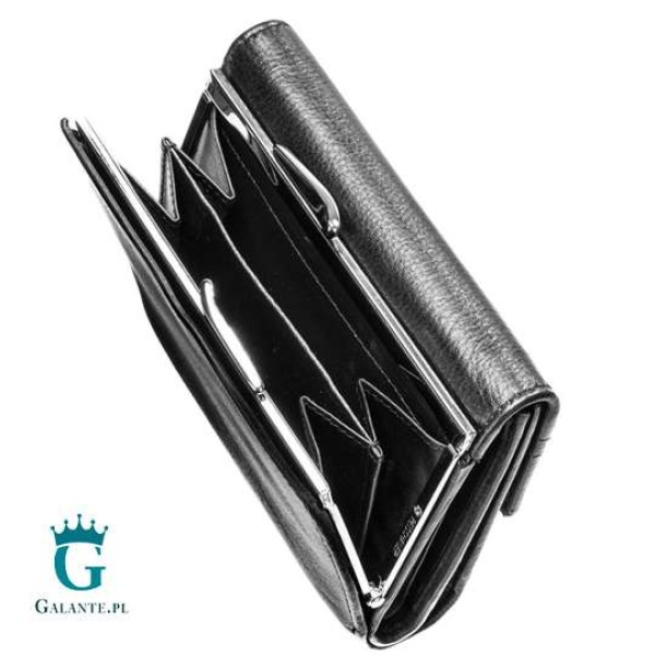 Mały damski portfel Valentini 154-264 – czarny