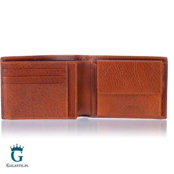 Portfel męski z blokerem RFID Valentini 159-137 – cognac
