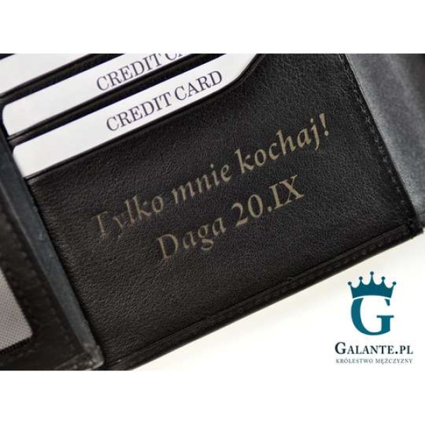 Grawer laserowy na portfelu