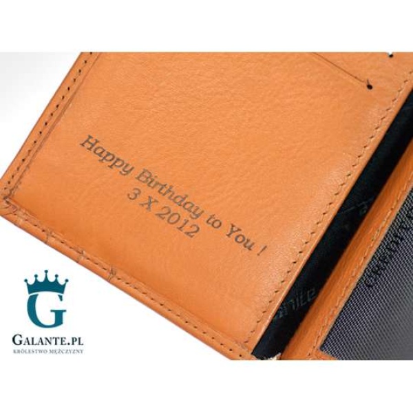 Grawer laserowy na portfelu