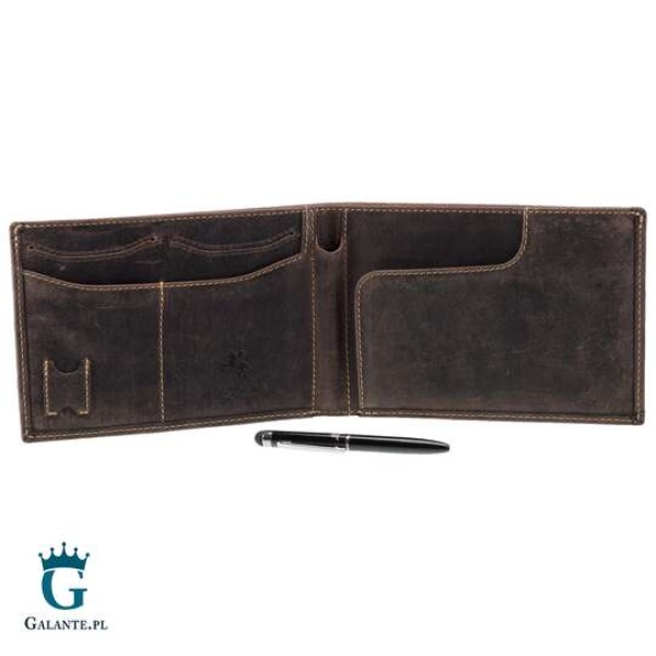 Skórzane etui podróżne Visconti V-726 ciemny brąz