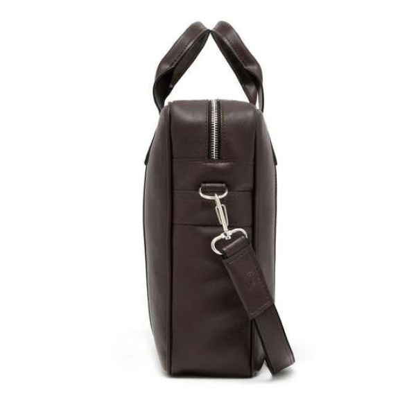 Torba męska na ramię ze skóry ekologicznej Brodrene B01 – brązowy