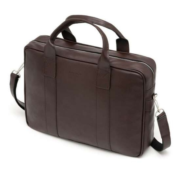 Torba męska na ramię ze skóry ekologicznej Brodrene B01 – brązowy