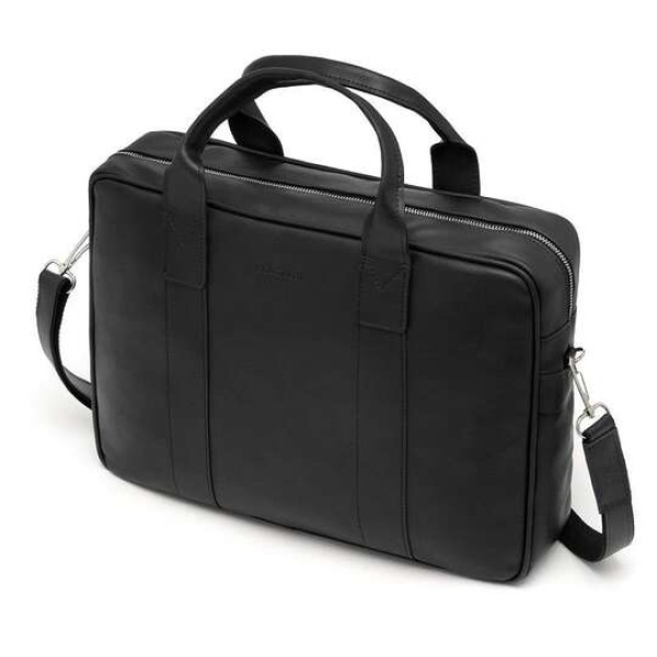 Torba męska na ramię ze skóry eko Brodrene B01 czarna