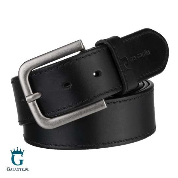 Skórzany pasek męski Pierre Cardin 70308 – czarny