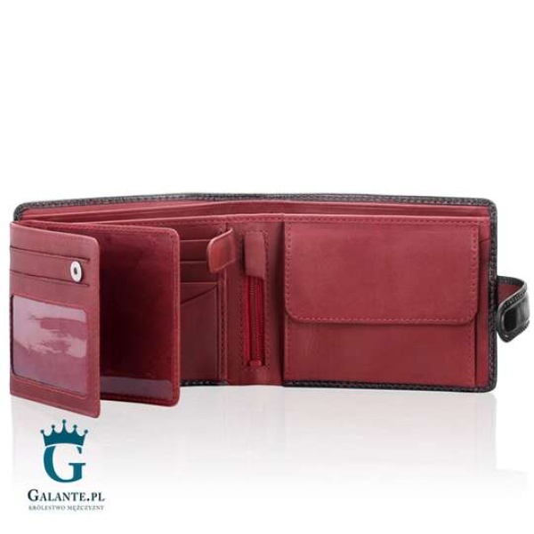 Portfel męski Visconti TR-35 RFID – czerwony