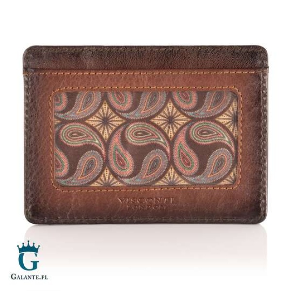 Etui na Karty Visconti Atelier AT-67 RFID – brązowy