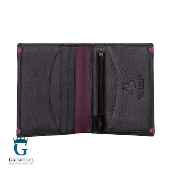Portfelik męski skórzany Visconti AP-61 burgund