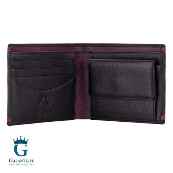 Portfel męski skórzany Visconti AP-62 burgund