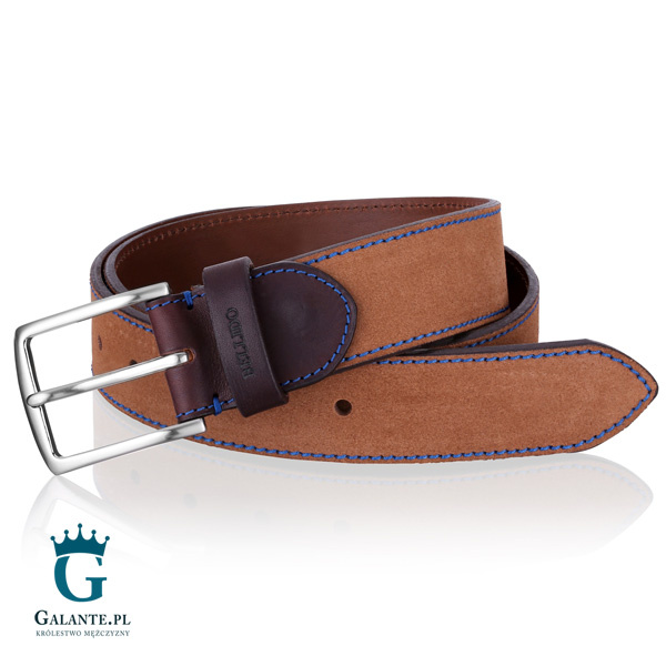 Jasnobrązowy pasek do spodni Miguel Bellido 576-38-1906-12-003