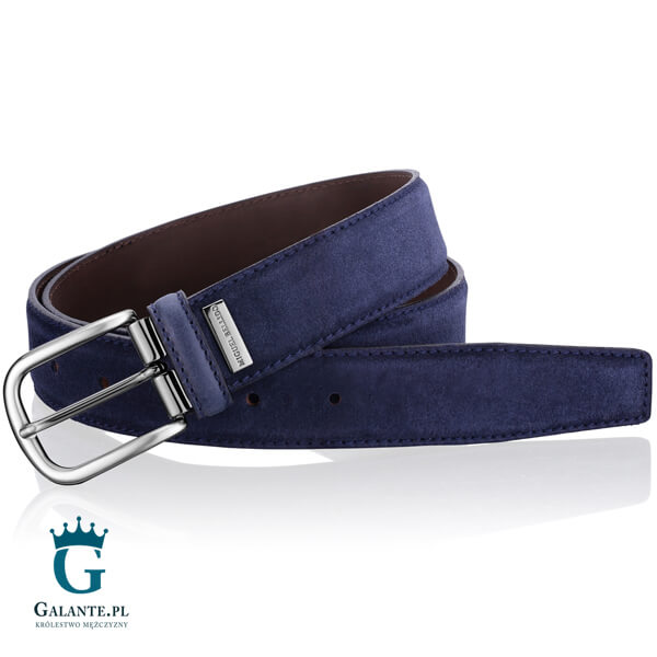 Czarny pasek skórzany Miguel Bellido 240-35-1904-12-001