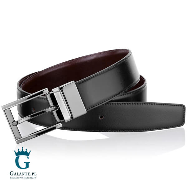 Dwustronny pasek skórzany Miguel Bellido 430-32-0300-09