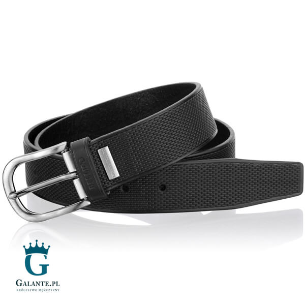 Czarny pasek skórzany Miguel Bellido 240-35-1904-12-001