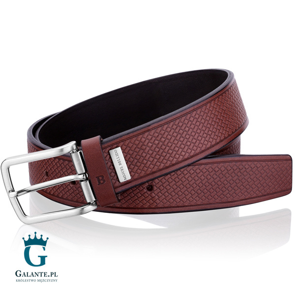 Brązowy pasek skórzany Miguel Bellido 295-35-2529-12-002